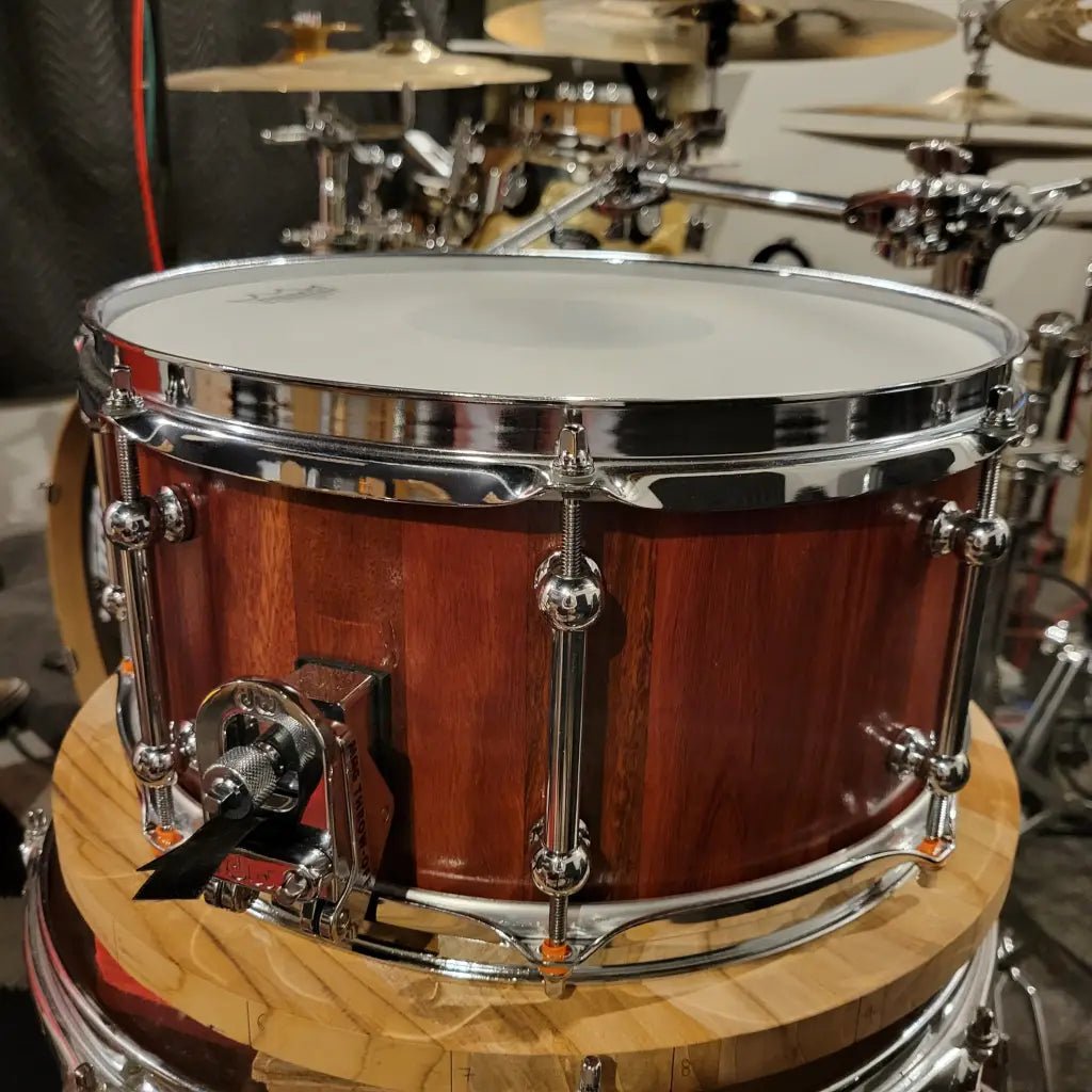 Jarrah stave snare drum