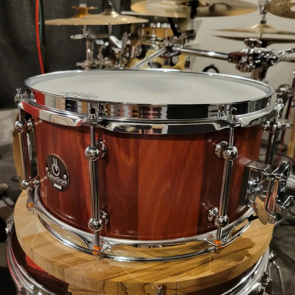 Jarrah stave snare drum