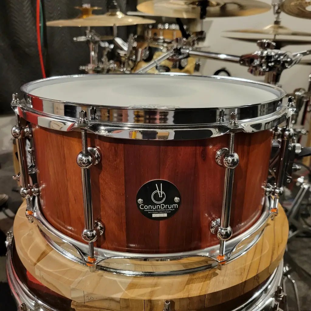 Jarrah stave snare drum