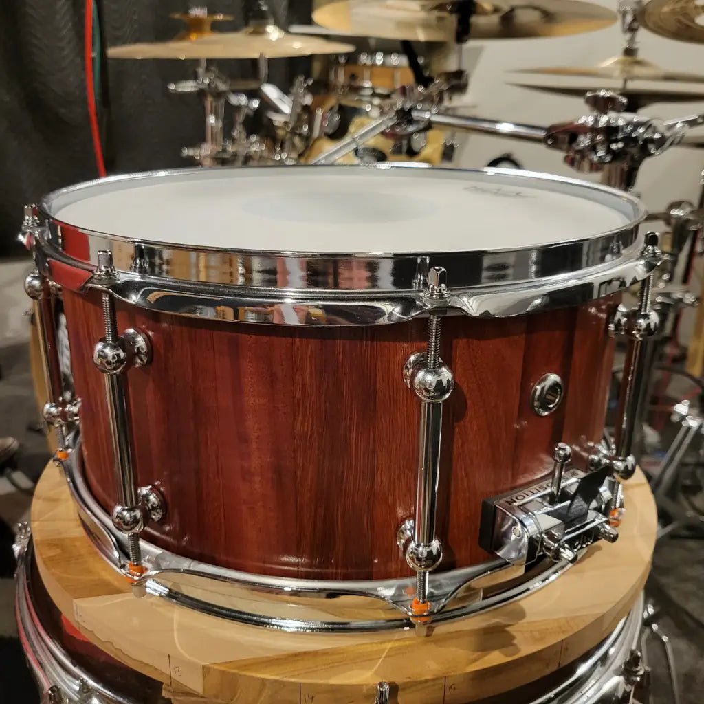 Jarrah stave snare drum