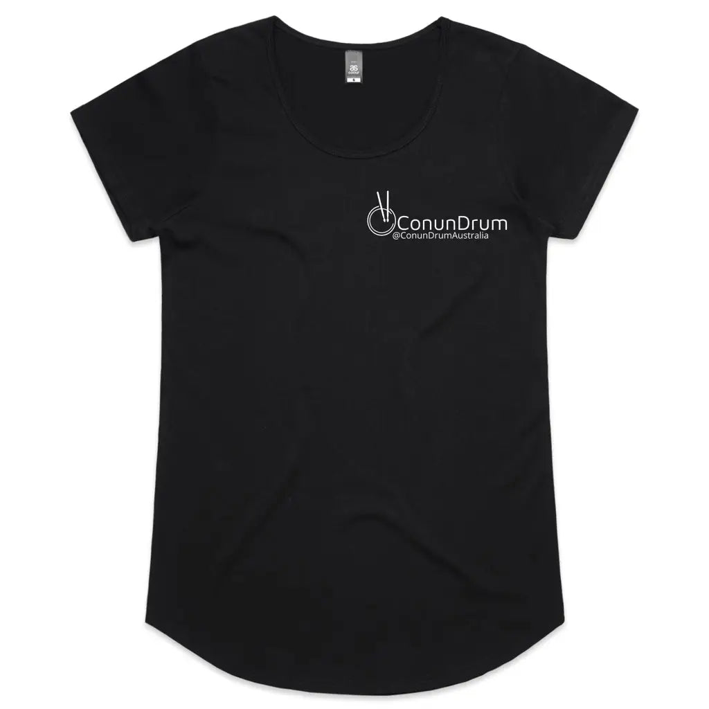 ConunDrum - Mali Womens Scoop Neck T-Shirt - Black / Womens