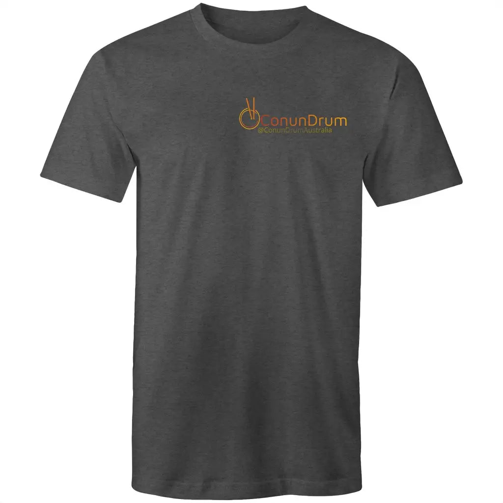 ConunDrum - Mens T-Shirt - Asphalt Marle / Small