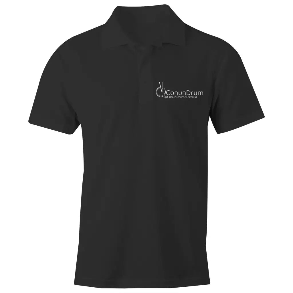 ConunDrum - S/S Polo Shirt - Black / Small - T-Shirt