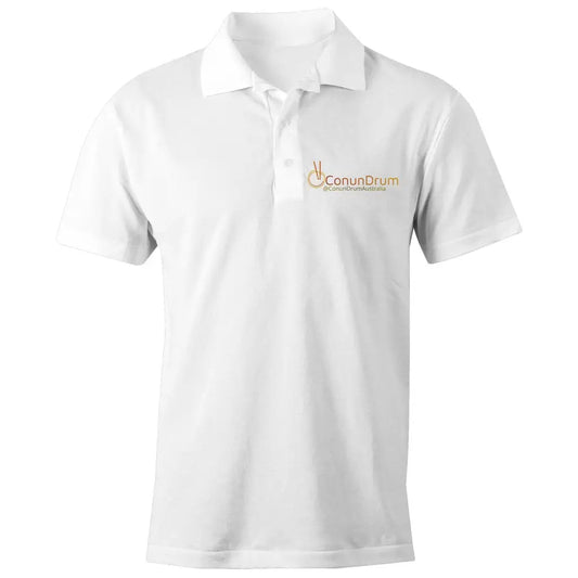 ConunDrum - S/S Polo Shirt - White / Small - T-Shirt