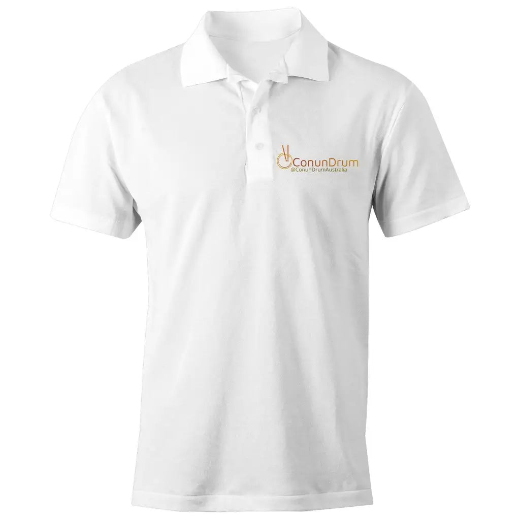 ConunDrum - S/S Polo Shirt - White / Small - T-Shirt